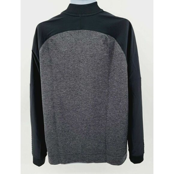 Under Armour 1327203-001 Men's Sz Medium Black Hybrid FULL Zip Jacket Warm-Up - Picture 4 of 5